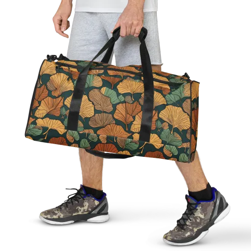 Ginkgo Noir on a Duffle Bag
