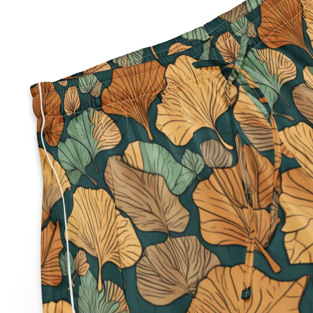 Ginkgo Noir on Women's Pajama Shorts — Product details