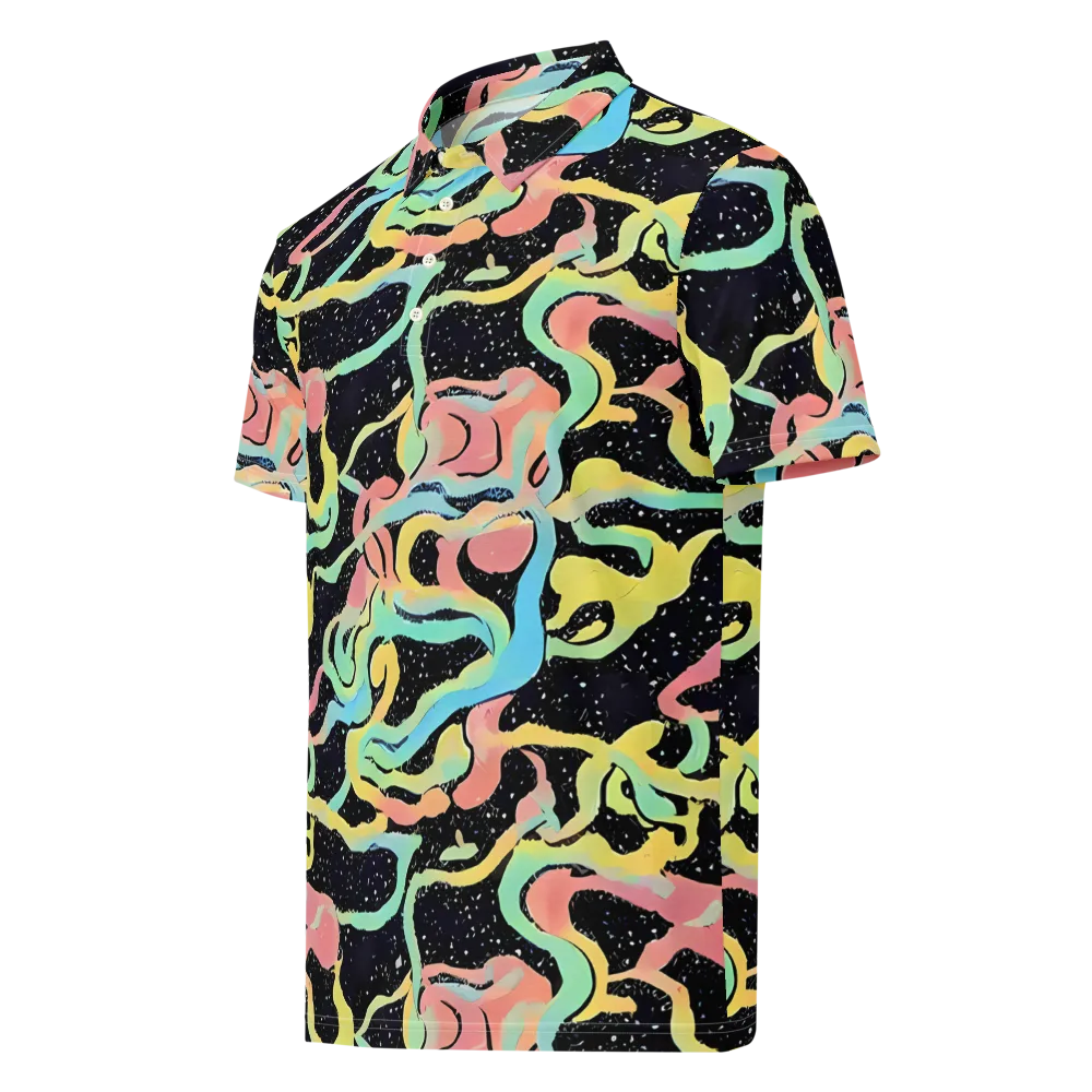 Mcguire Wavelength on Men's Slim Fit Polo Shirt — Left Front