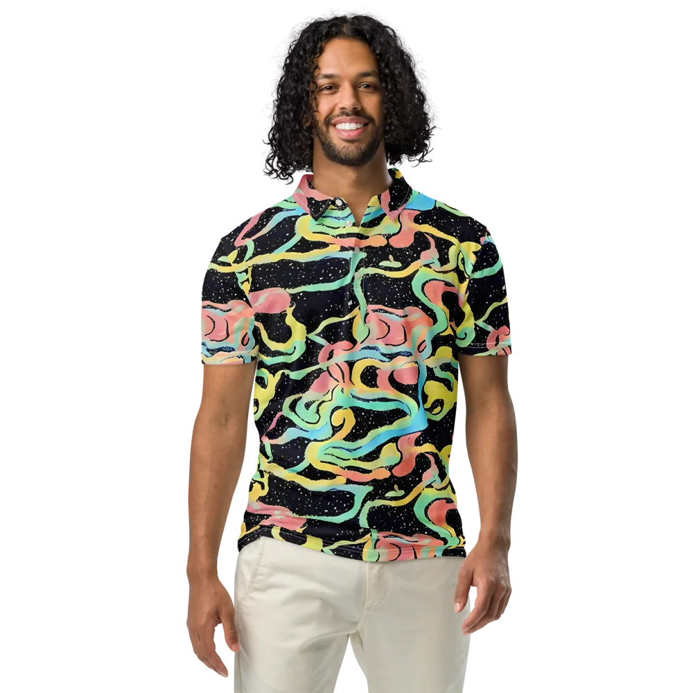 Mcguire Wavelength on Men's Slim Fit Polo Shirt — Front