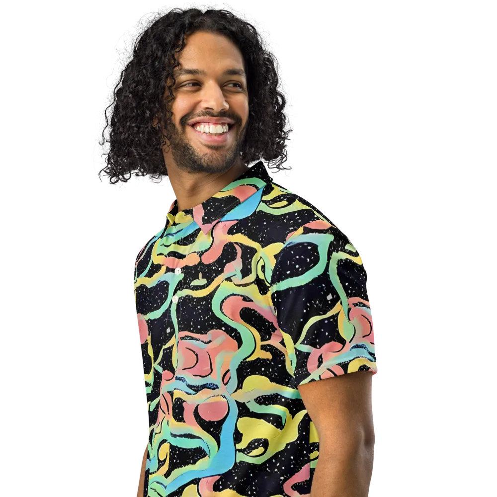 Mcguire Wavelength on Men's Slim Fit Polo Shirt — Left Front