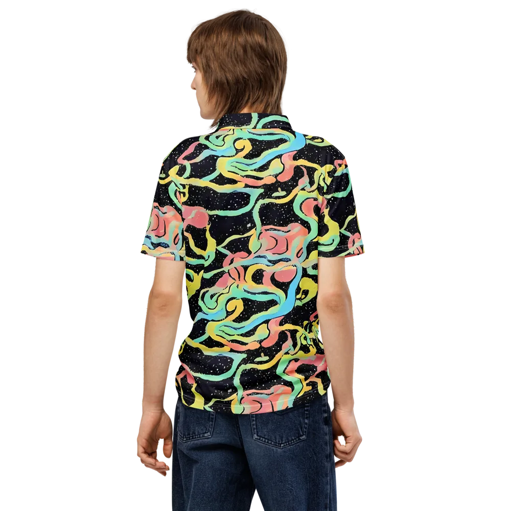 Mcguire Wavelength on Men's Slim Fit Polo Shirt — Back