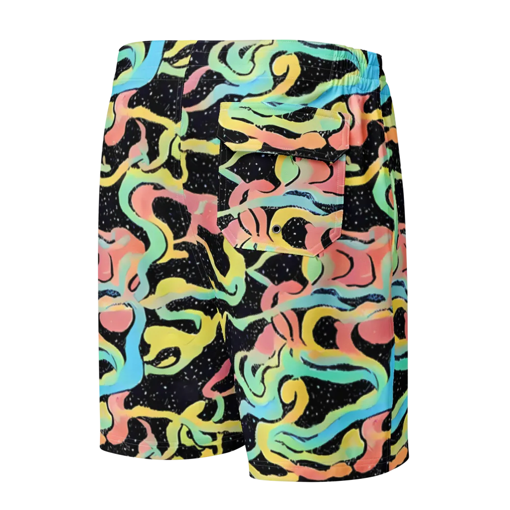 Mcguire Wavelength on Men's Board Shorts — Back