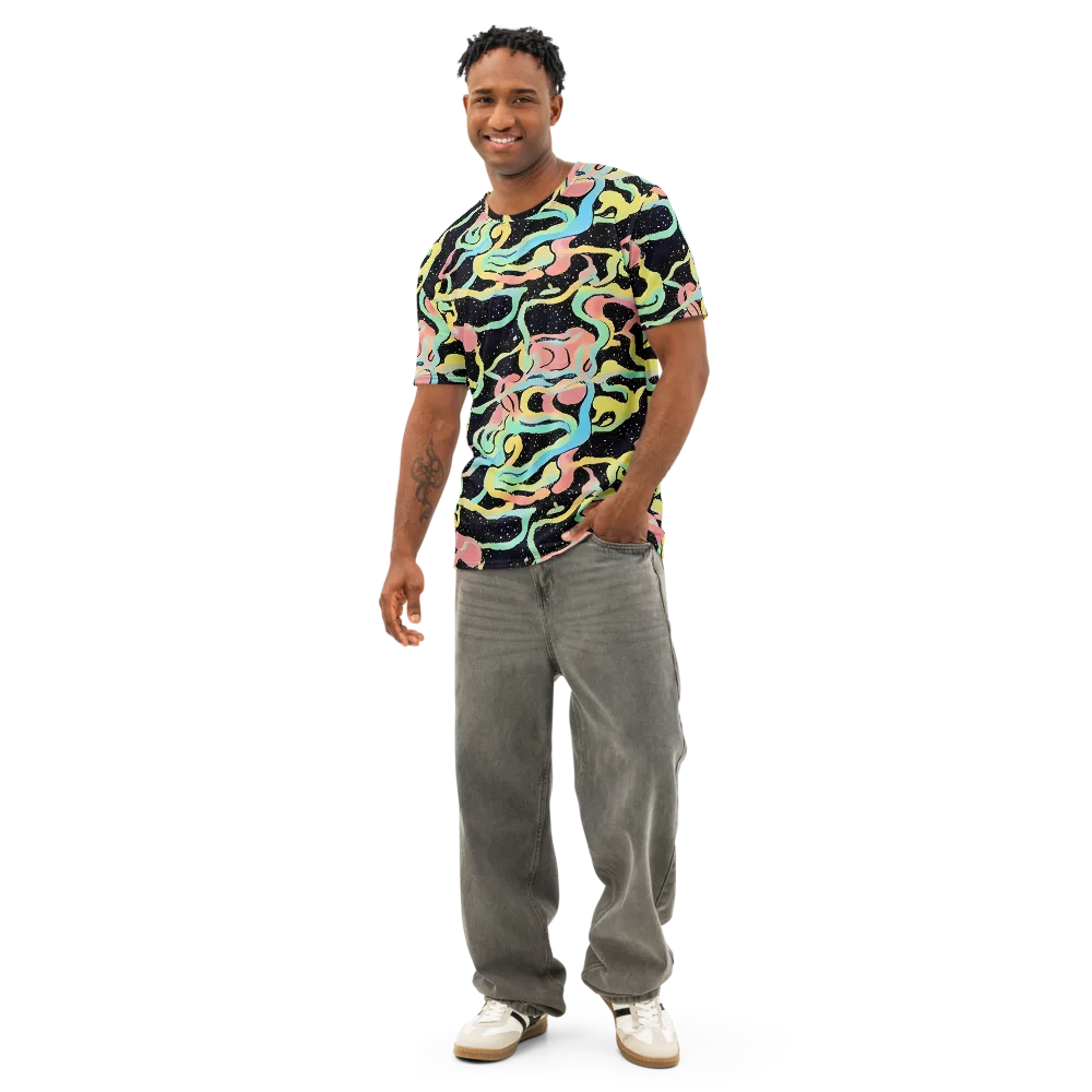 Mcguire Wavelength on Men's Cotton Crew Neck T-Shirt — Front
