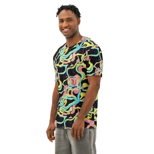 Mcguire Wavelength on a Men's Cotton Crew Neck T-Shirt