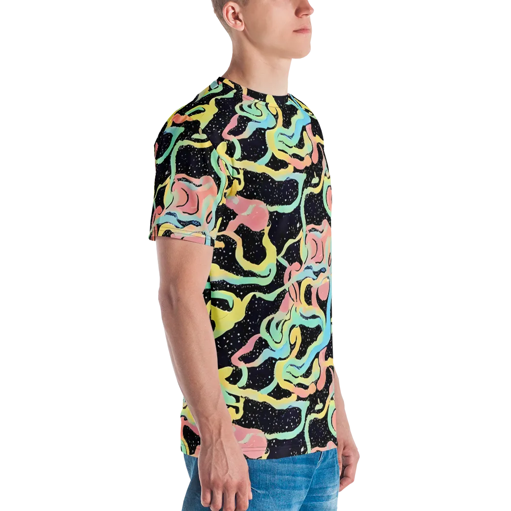 Mcguire Wavelength on Men's Crew Neck T-Shirt — Right
