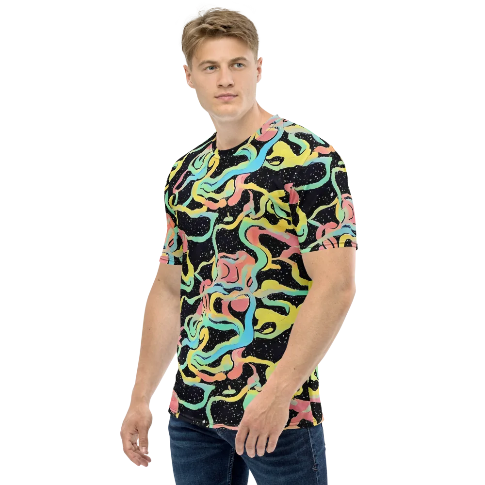 Mcguire Wavelength on Men's Crew Neck T-Shirt — Left