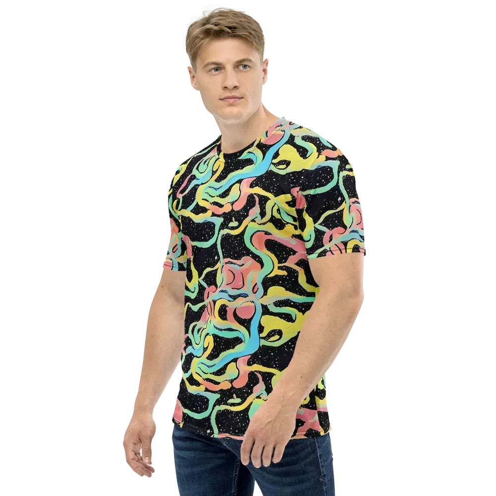 Mcguire Wavelength on Men's Crew Neck T-Shirt — Left