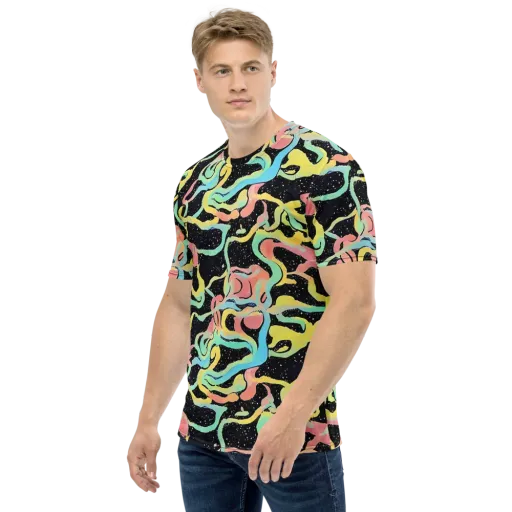 Mcguire Wavelength on a Men's Crew Neck T-Shirt