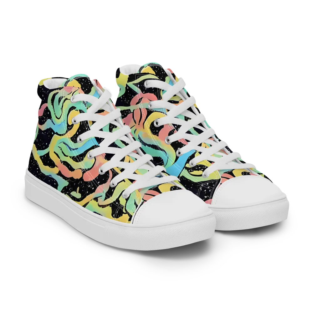 Mcguire Wavelength on Men's High Top Canvas Shoes — Right Front