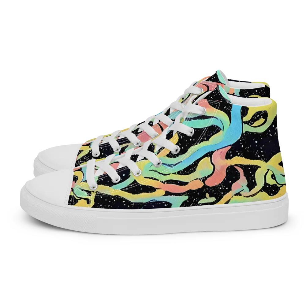 Mcguire Wavelength on Men's High Top Canvas Shoes — Left
