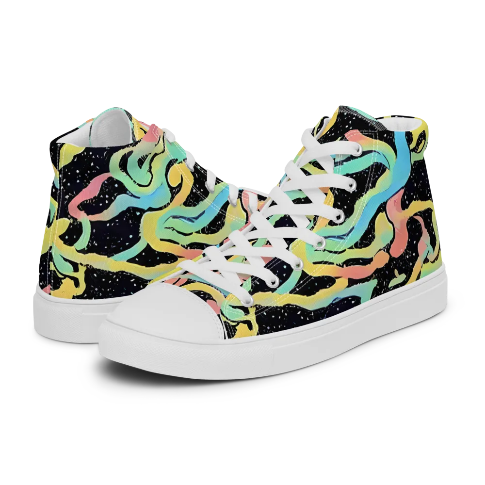 Mcguire Wavelength on Men's High Top Canvas Shoes — Left