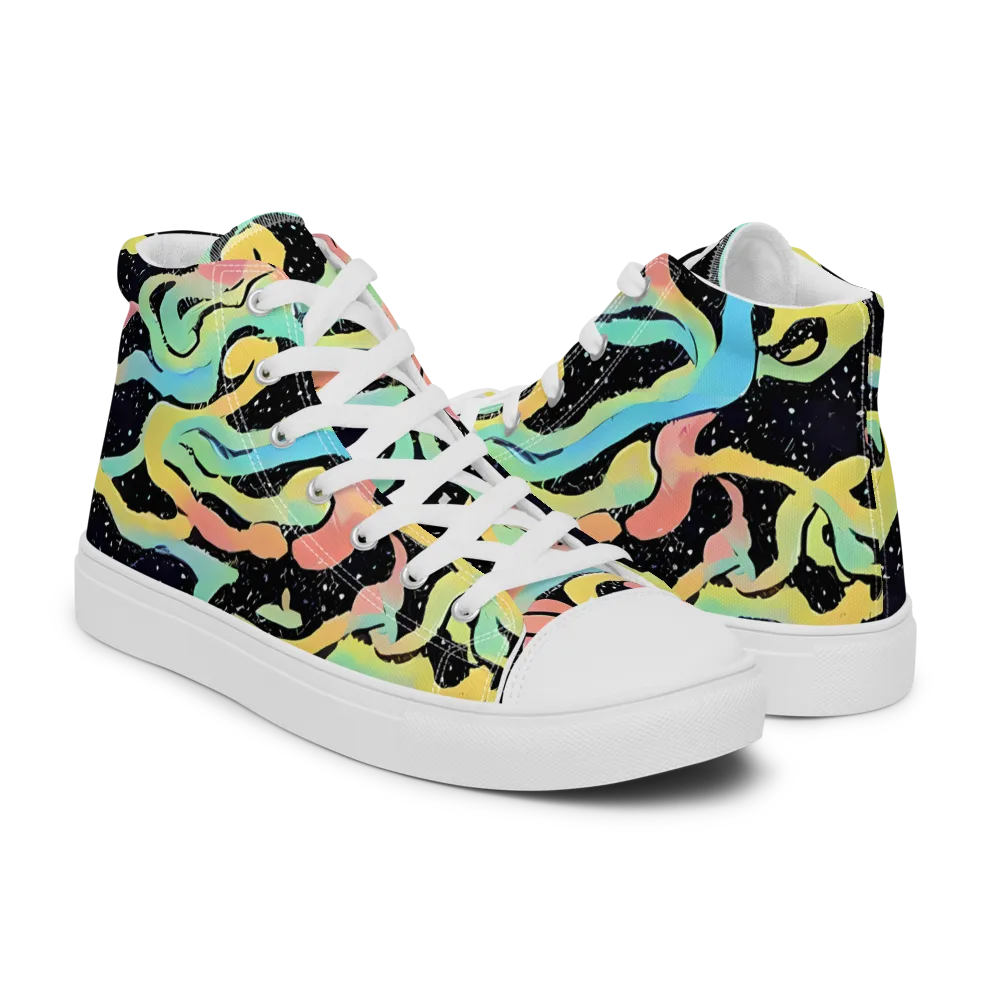 Mcguire Wavelength on Men's High Top Canvas Shoes — Right