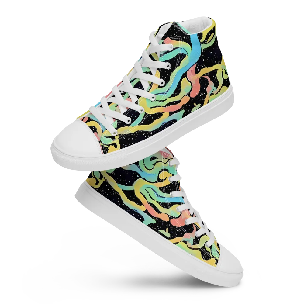 Mcguire Wavelength on Men's High Top Canvas Shoes — Front