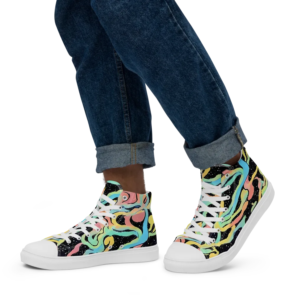 Mcguire Wavelength on Men's High Top Canvas Shoes — Left