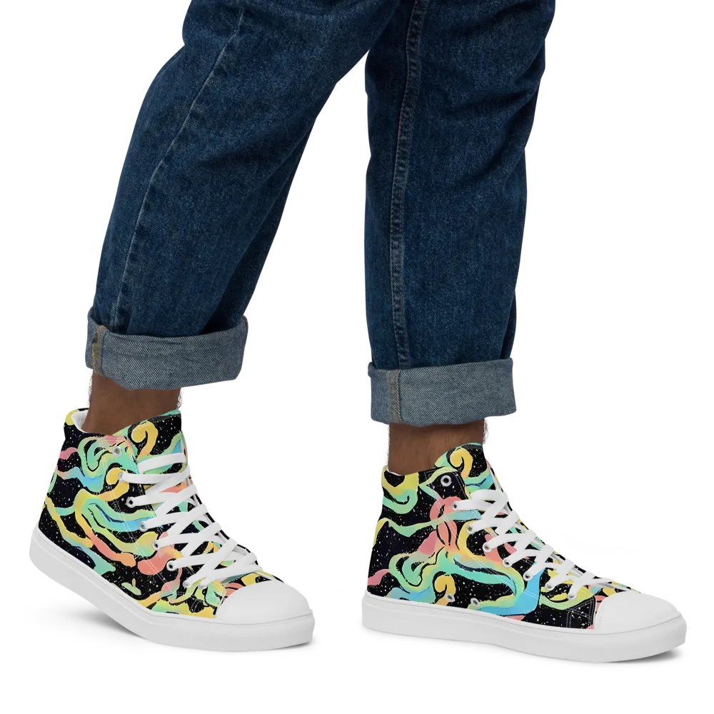 Mcguire Wavelength on Men's High Top Canvas Shoes — Right