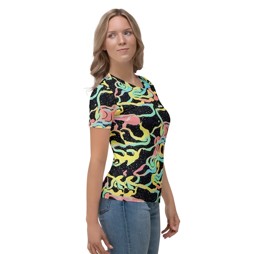 Mcguire Wavelength on Women's Crew Neck T-Shirt — Right