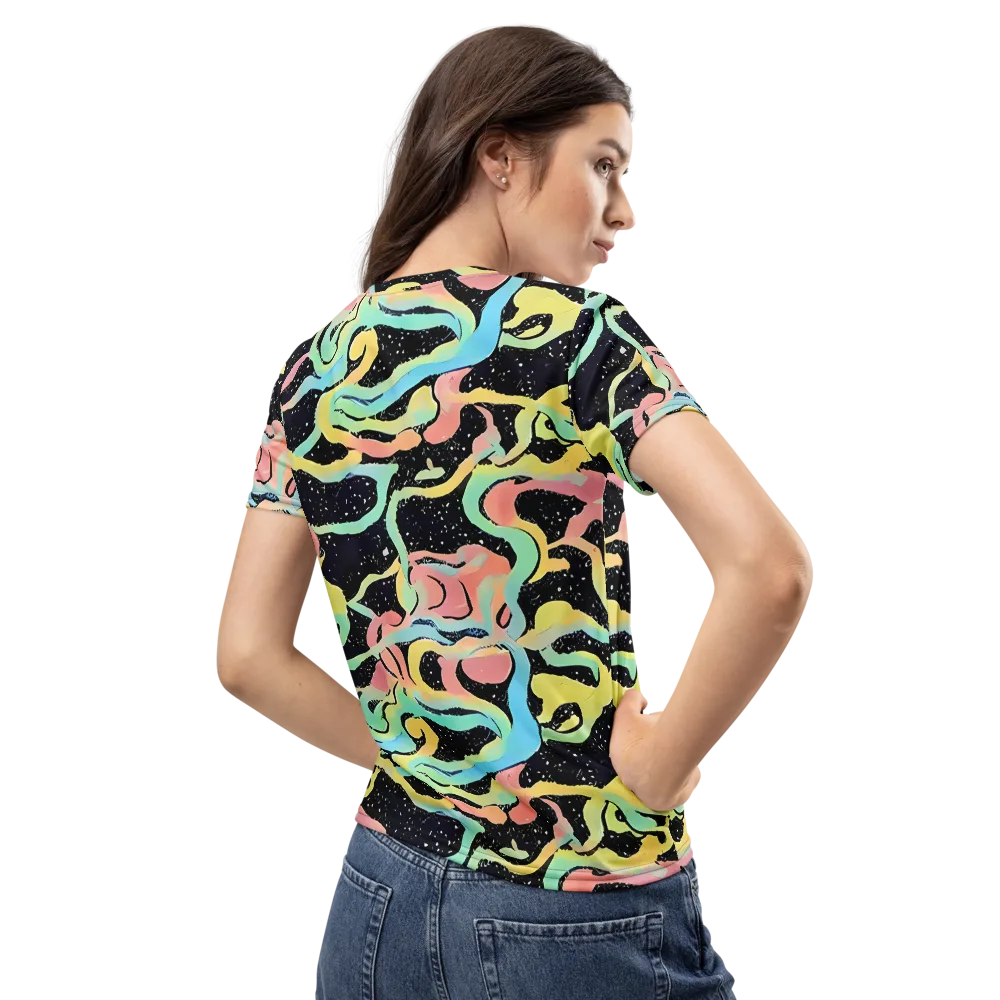 Mcguire Wavelength on Women's Crew Neck T-Shirt — Back