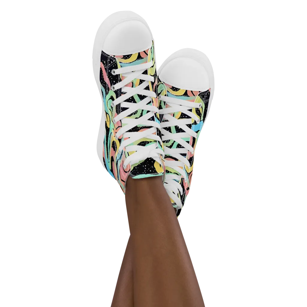 Mcguire Wavelength on Women's High Top Canvas Shoes — Front