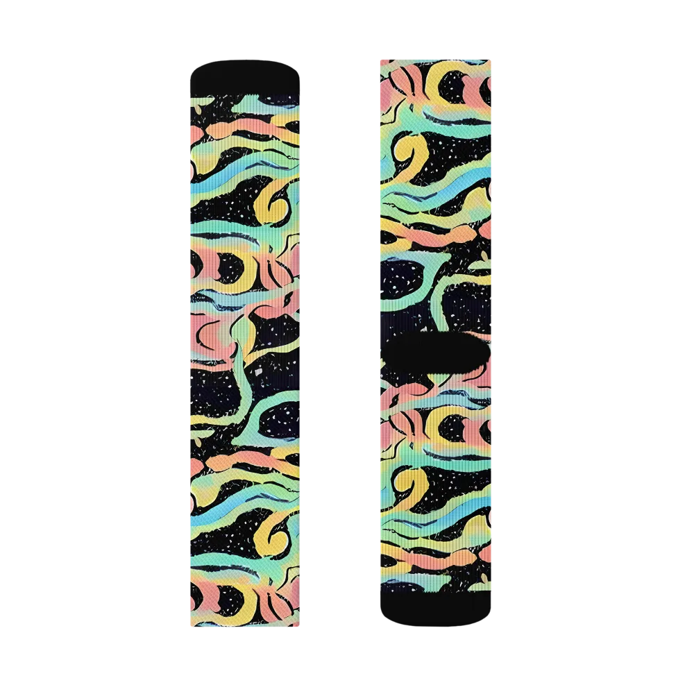 Mcguire Wavelength on Socks — Left Sock