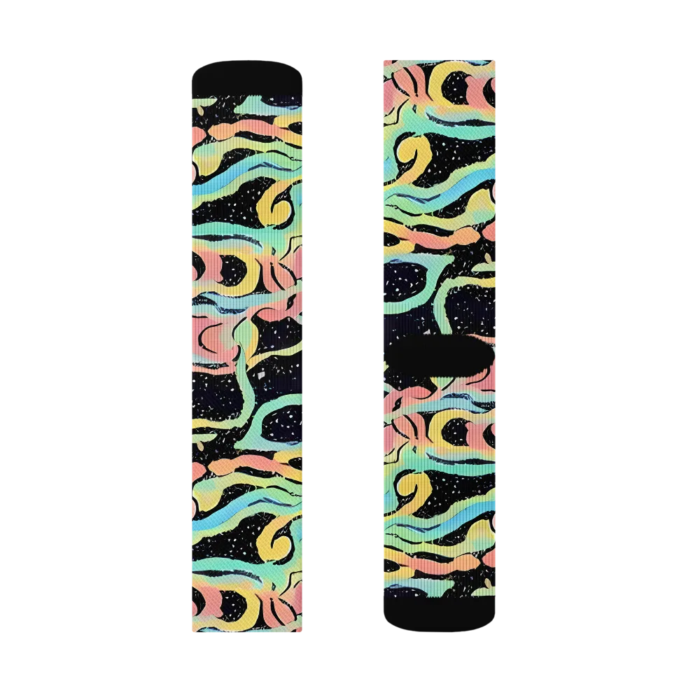 Mcguire Wavelength on Socks — Right Sock