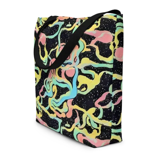Mcguire Wavelength on a Large Tote Bag W/ Pocket