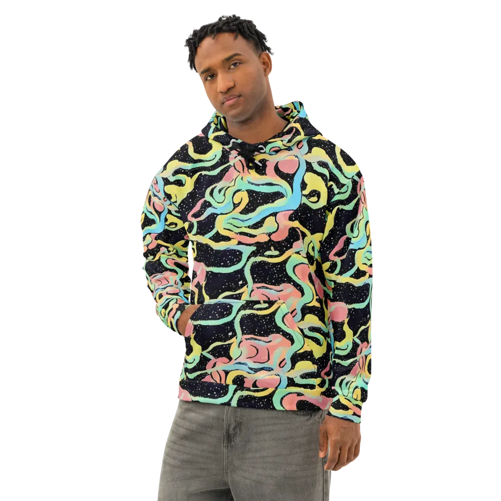 Mcguire Wavelength on Cotton Hoodie — Left Front