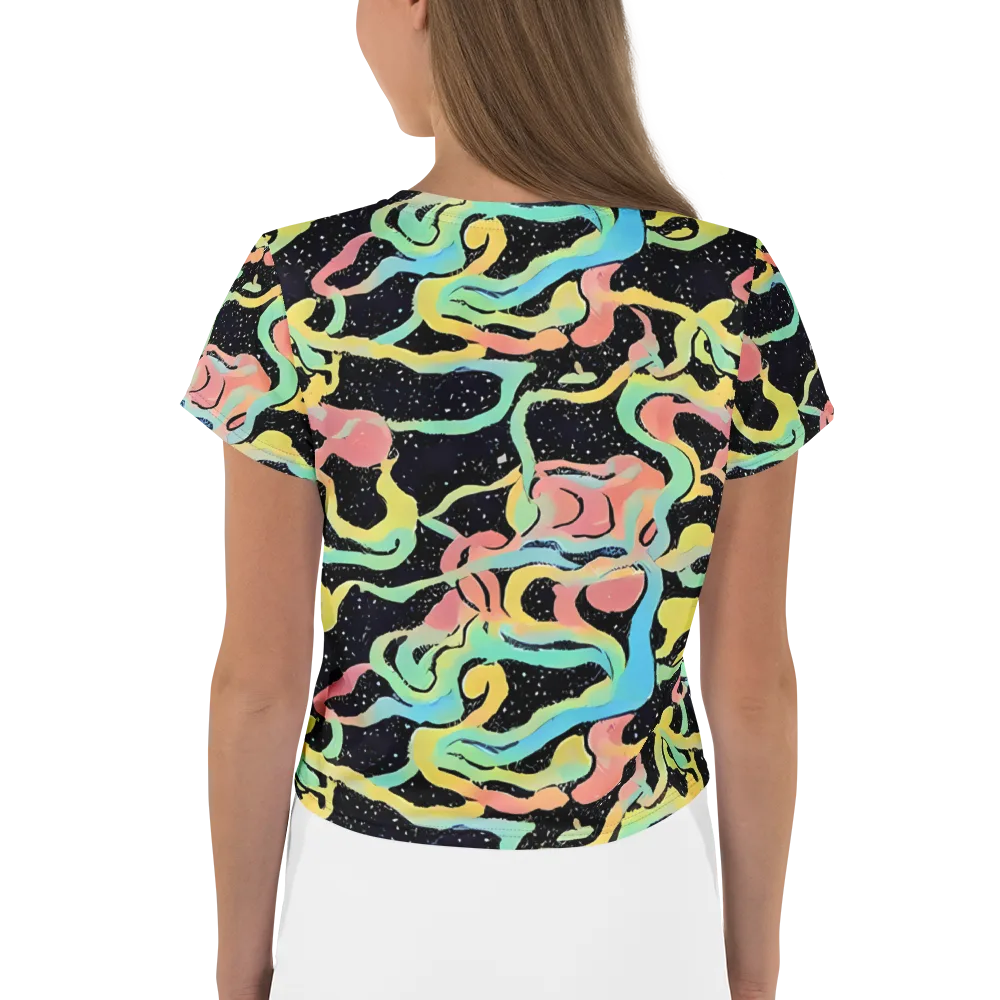 Mcguire Wavelength on Crop Tee — Back