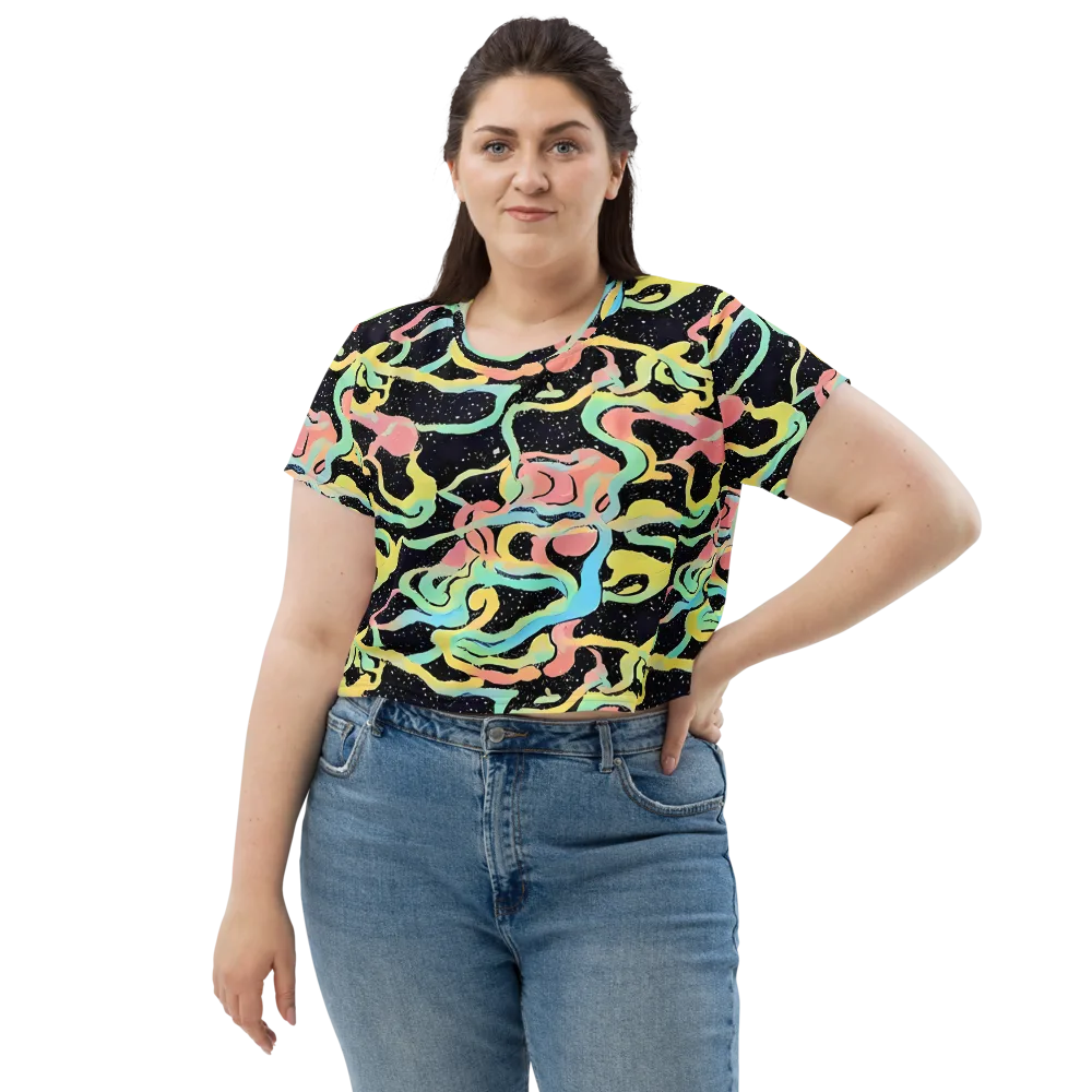 Mcguire Wavelength on Crop Tee — Front
