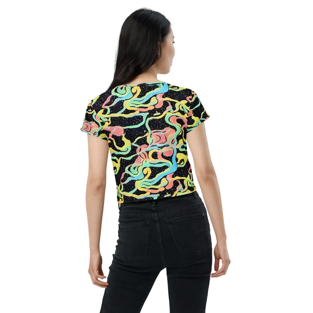 Mcguire Wavelength on Crop Tee — Back