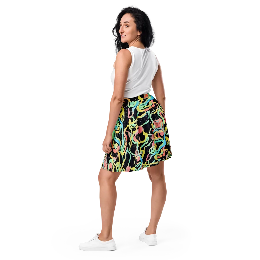 Mcguire Wavelength on Skater Skirt — Back