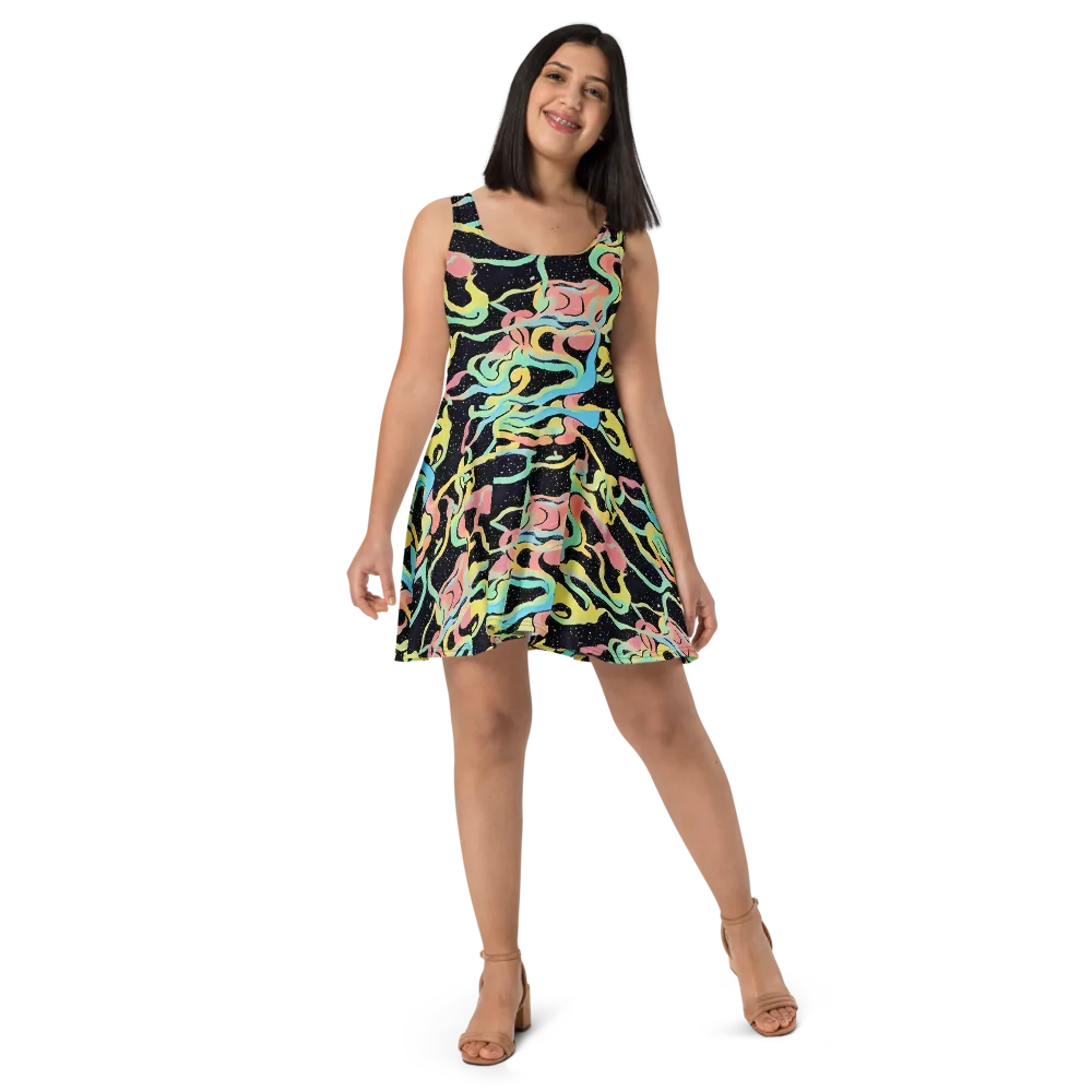 Mcguire Wavelength on Skater Dress — Front