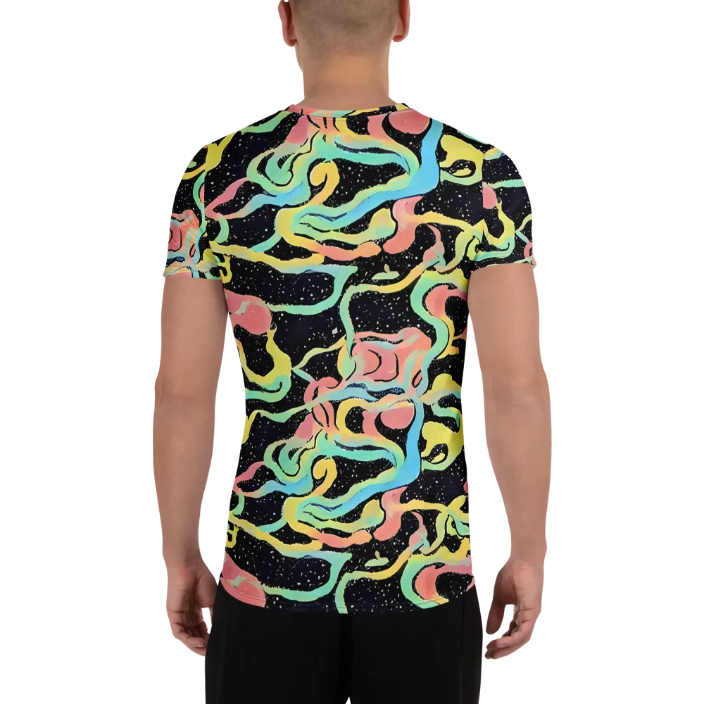 Mcguire Wavelength on Men's Athletic T-Shirt — Back