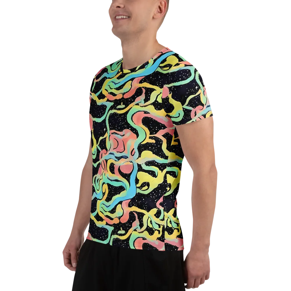 Mcguire Wavelength on Men's Athletic T-Shirt — Left