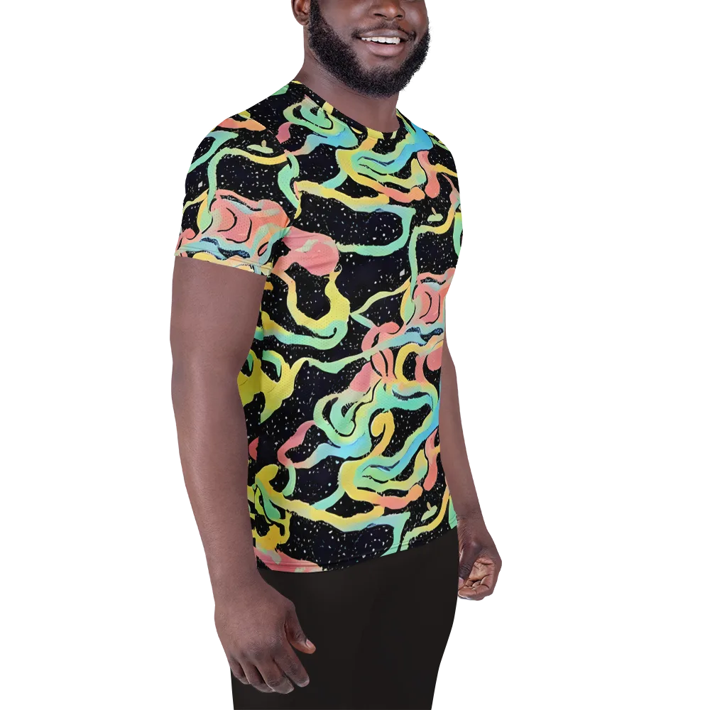 Mcguire Wavelength on Men's Athletic T-Shirt — Right