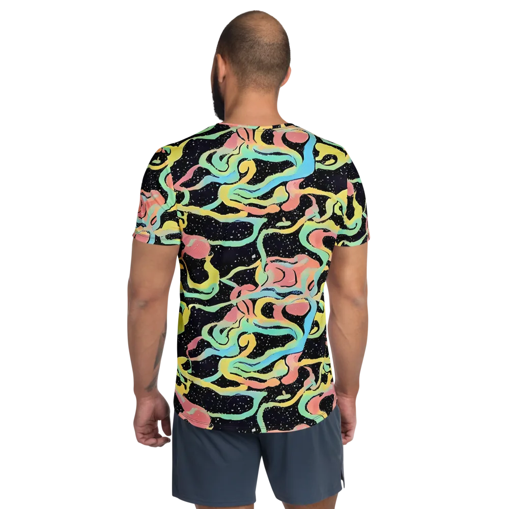 Mcguire Wavelength on Men's Athletic T-Shirt — Back