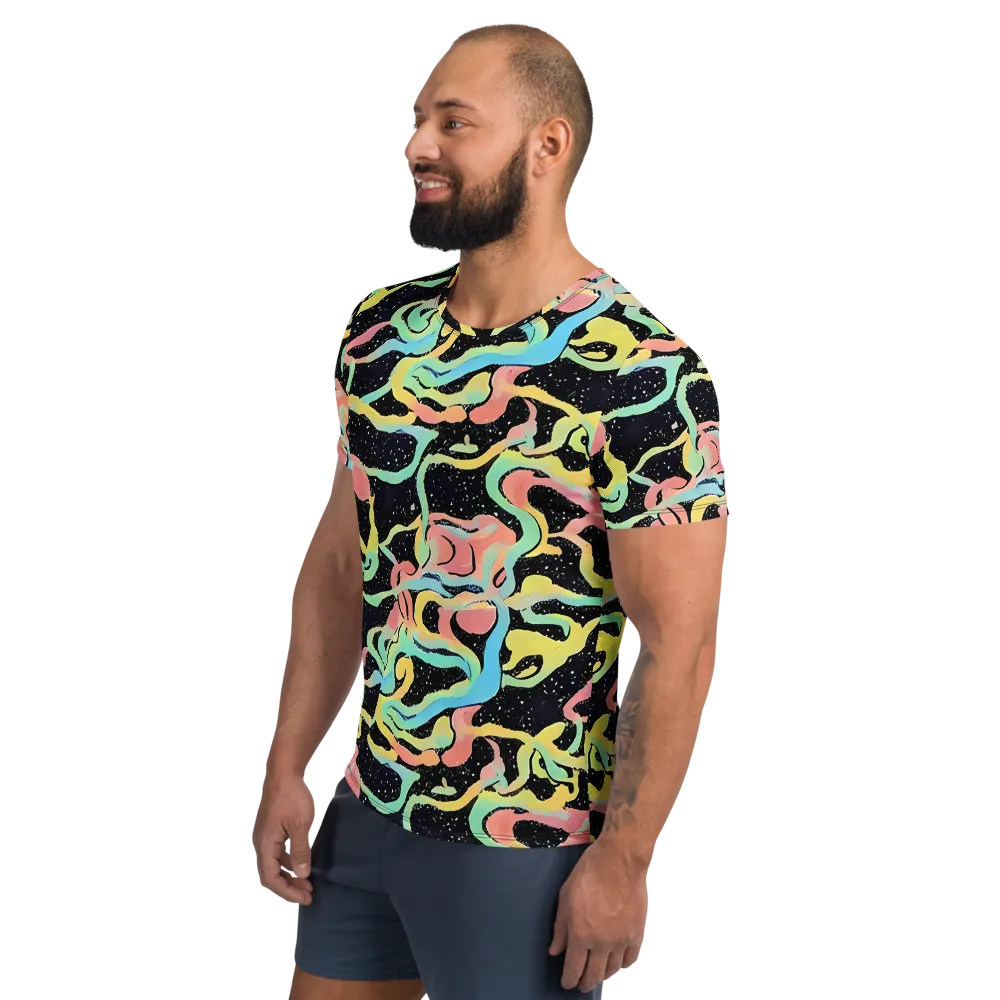 Mcguire Wavelength on Men's Athletic T-Shirt — Left