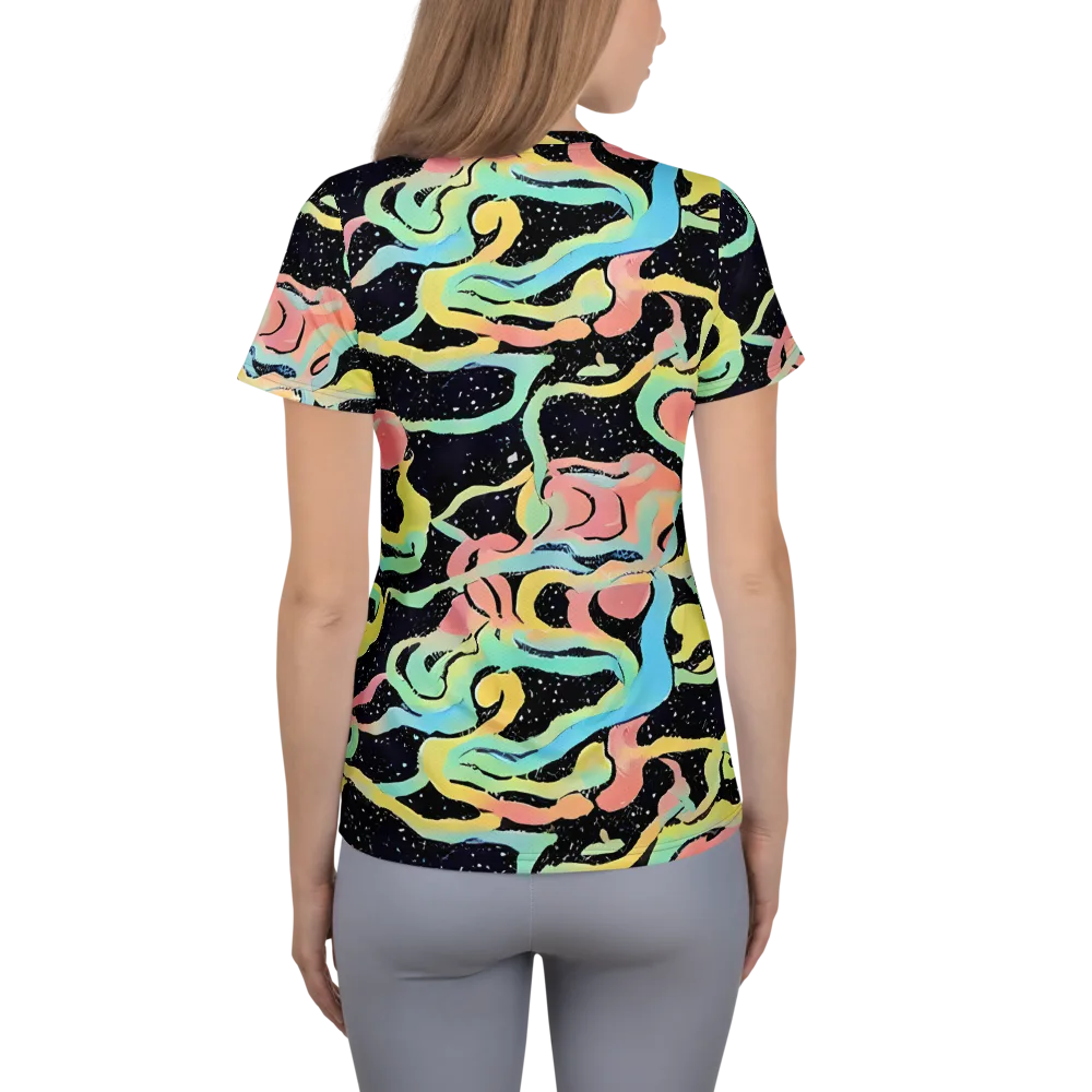 Mcguire Wavelength on Women's Athletic T-Shirt — Back