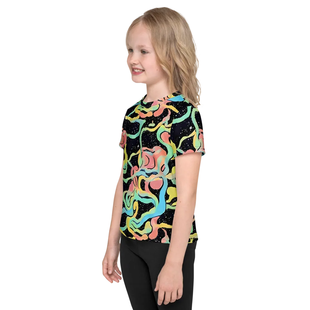 Mcguire Wavelength on Kids Crew Neck T-Shirt — Left