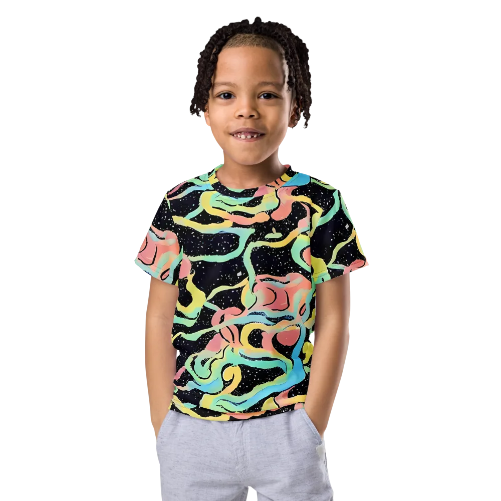Mcguire Wavelength on Kids Crew Neck T-Shirt — Front