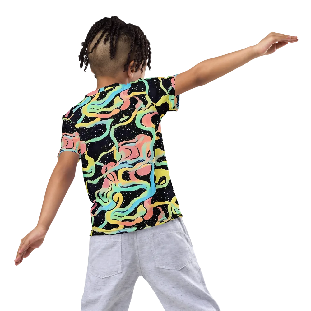 Mcguire Wavelength on Kids Crew Neck T-Shirt — Back