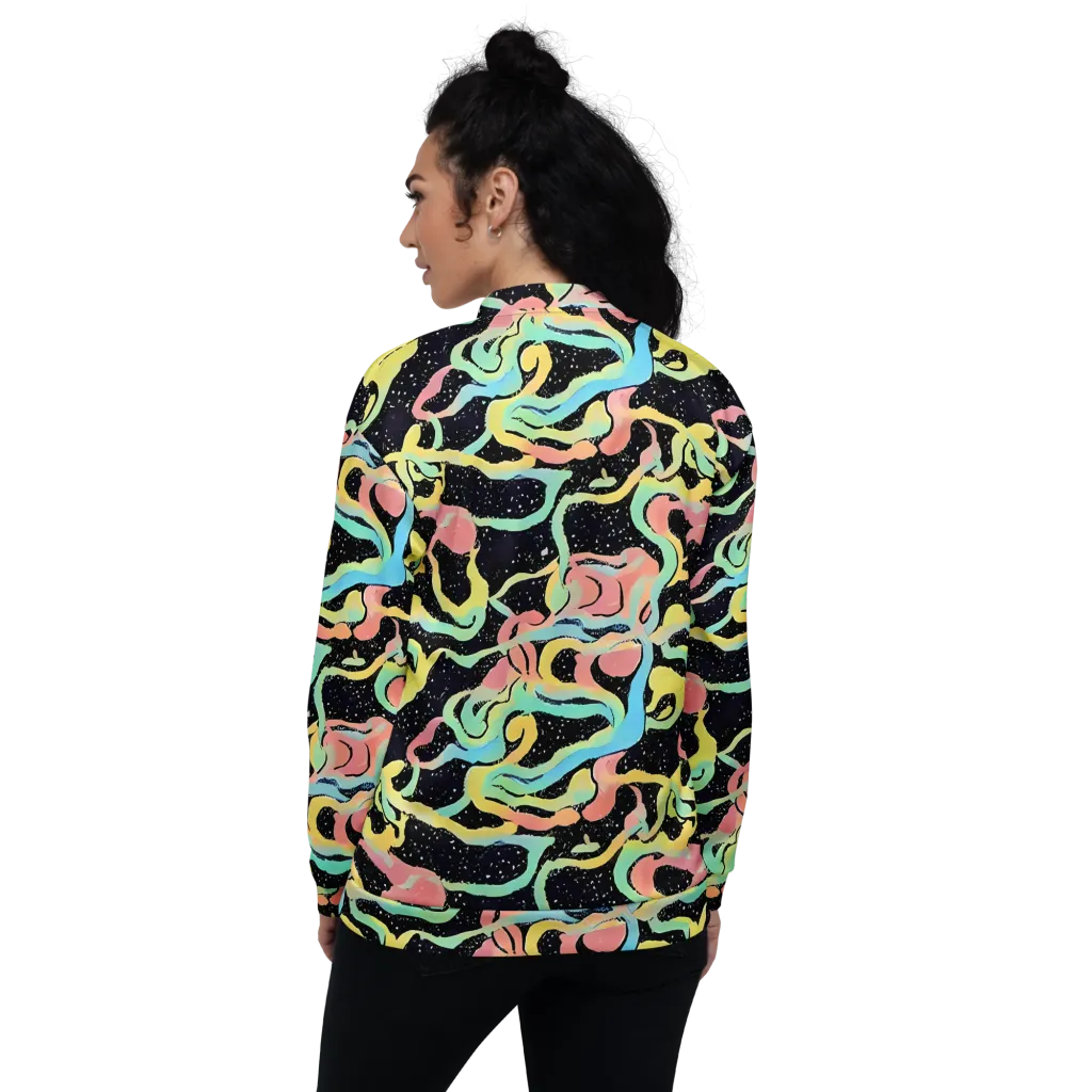 Mcguire Wavelength on Bomber Jacket — Back