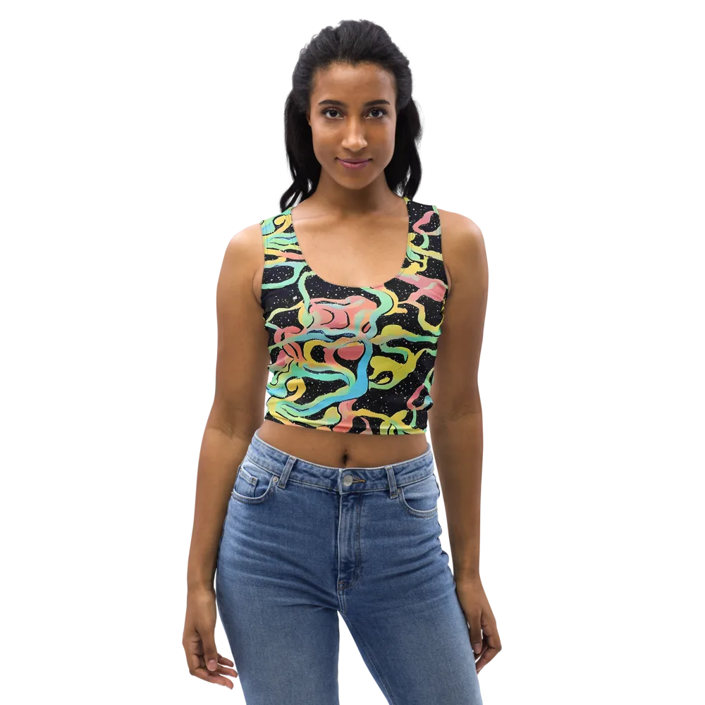 Mcguire Wavelength on Crop Top — Front