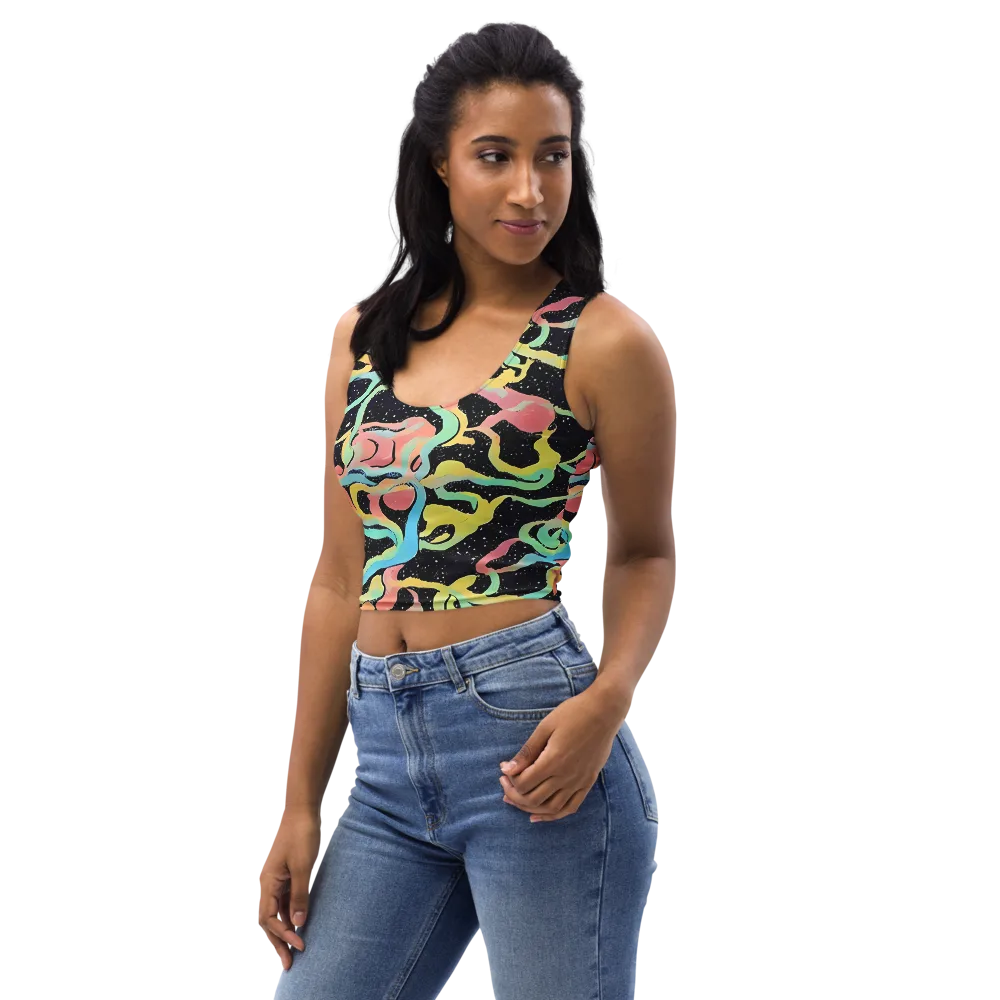 Mcguire Wavelength on Crop Top — Left Front