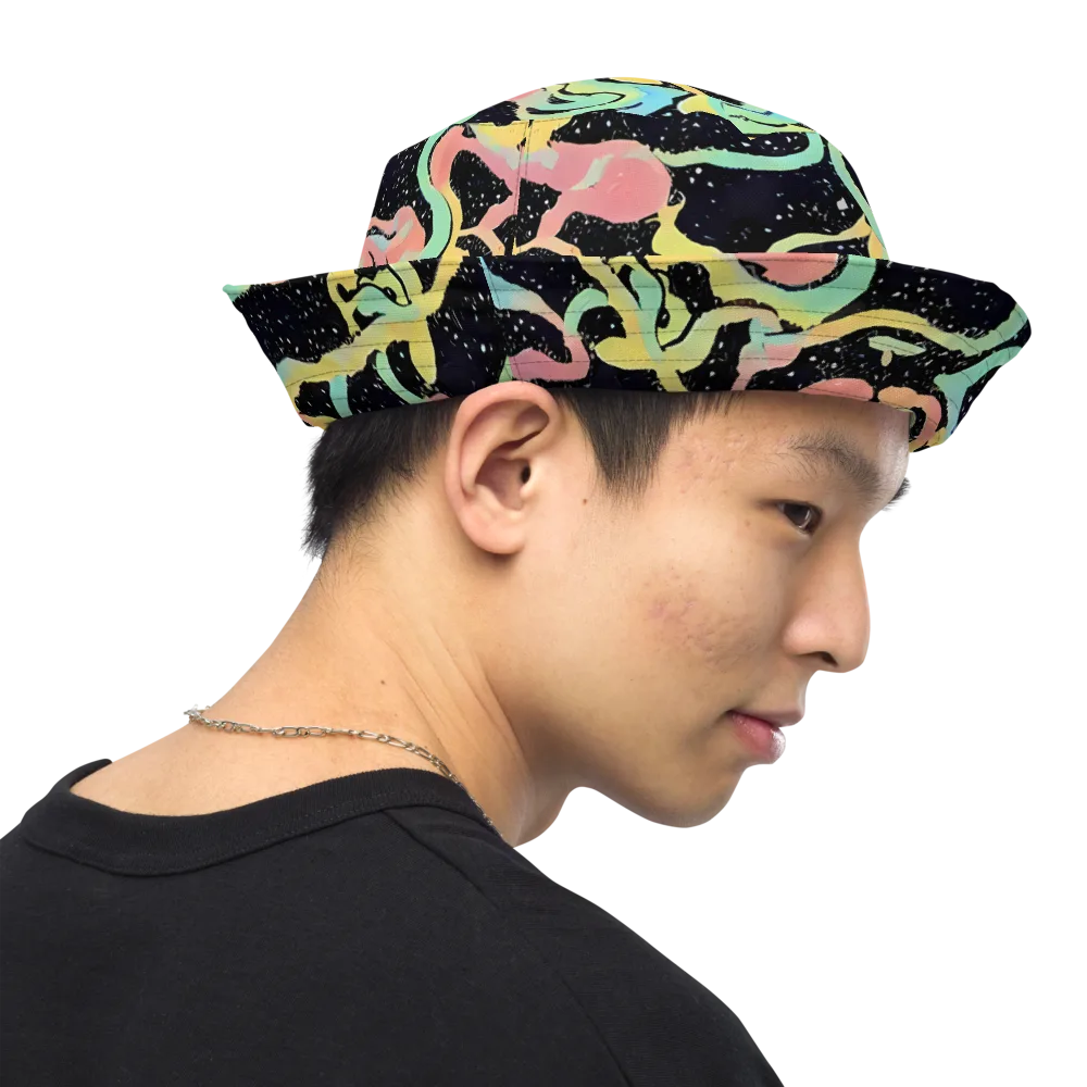 Mcguire Wavelength on Reversible Bucket Hat — Right Outside