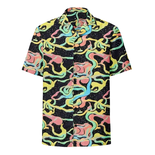 Mcguire Wavelength on a Button Shirt