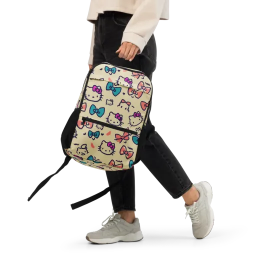Bow Kitty Parade on a Utility Backpack