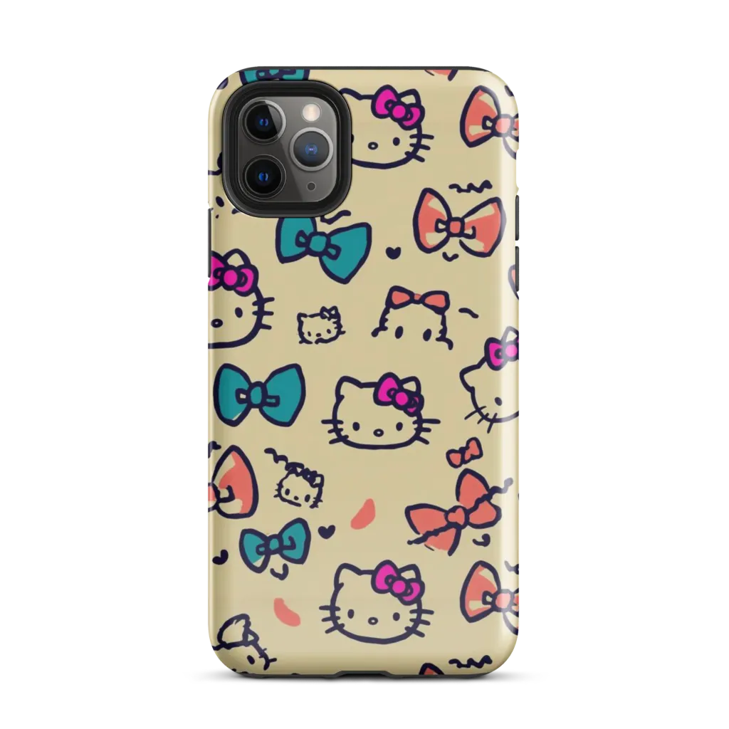 Bow Kitty Parade on Tough Case for iPhone® — Front