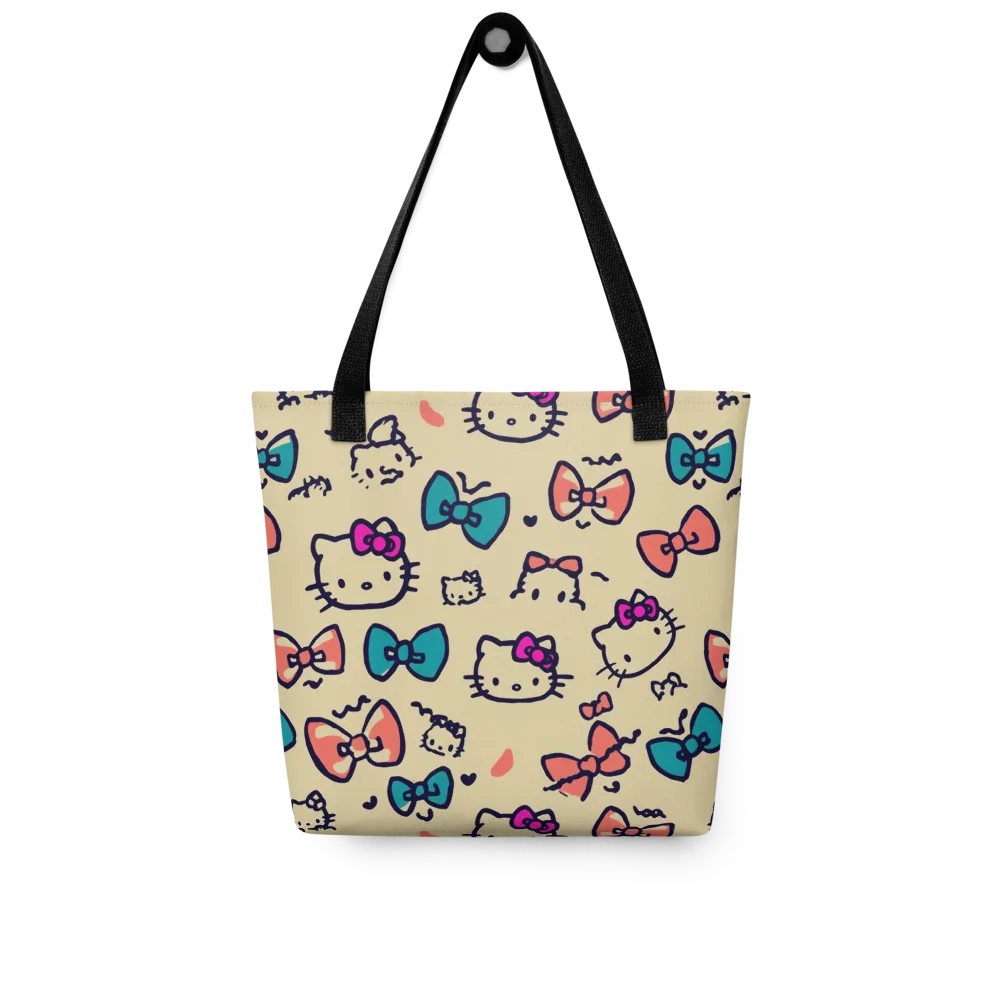 Bow Kitty Parade on Tote Bag — Front