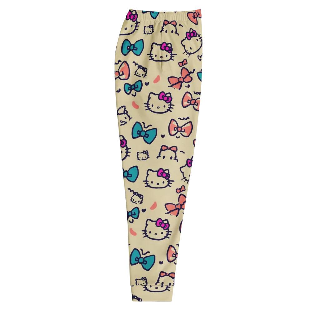 Bow Kitty Parade on Men's Joggers — Right